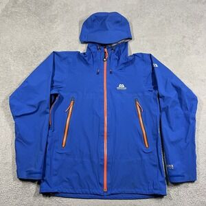 Mountain Equipment Firefox Jacket Mens Large Blue Goretex Windbreaker Hooded